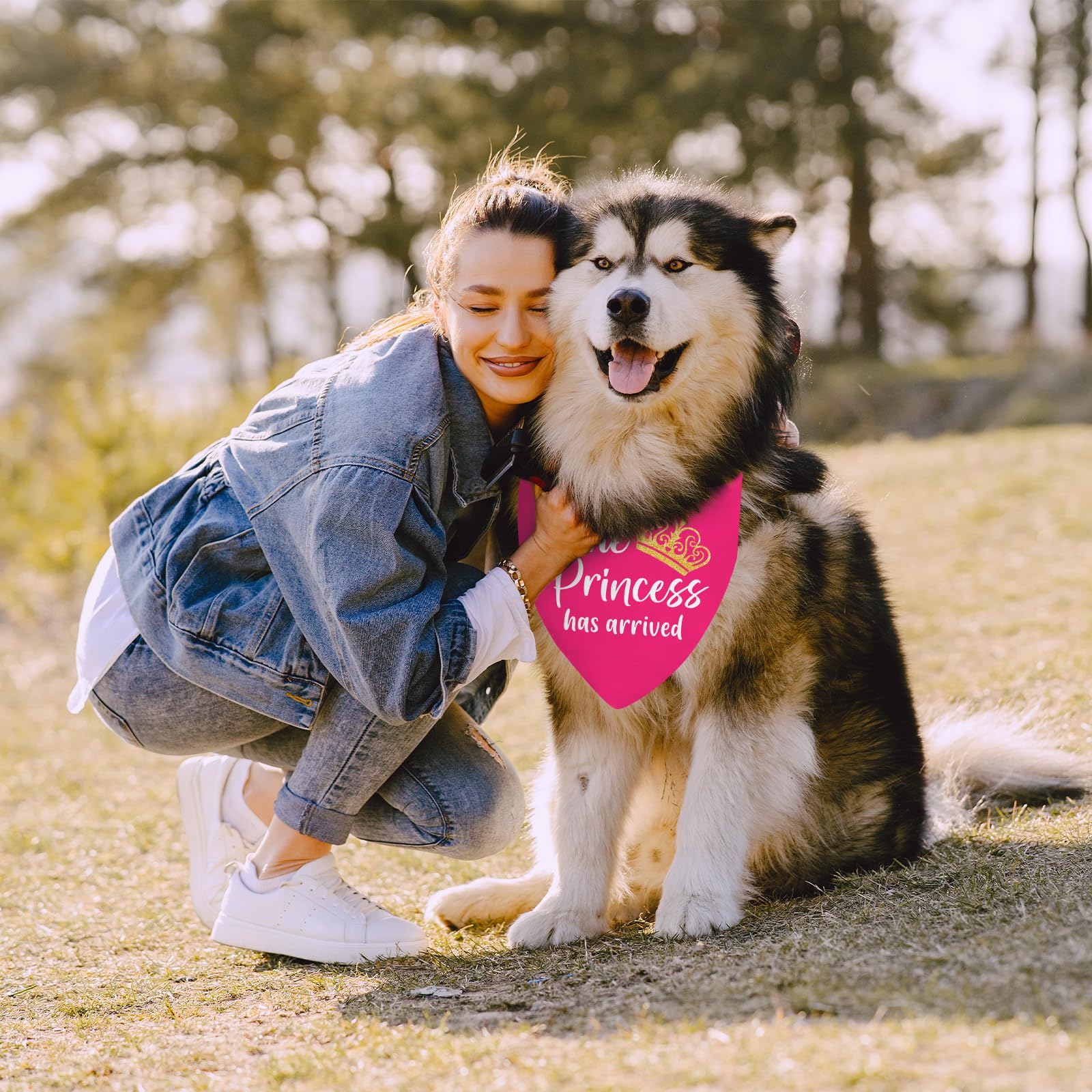 Bandana RTTLALUO chien apparence joyeuse, double-face pratique pour les photos.