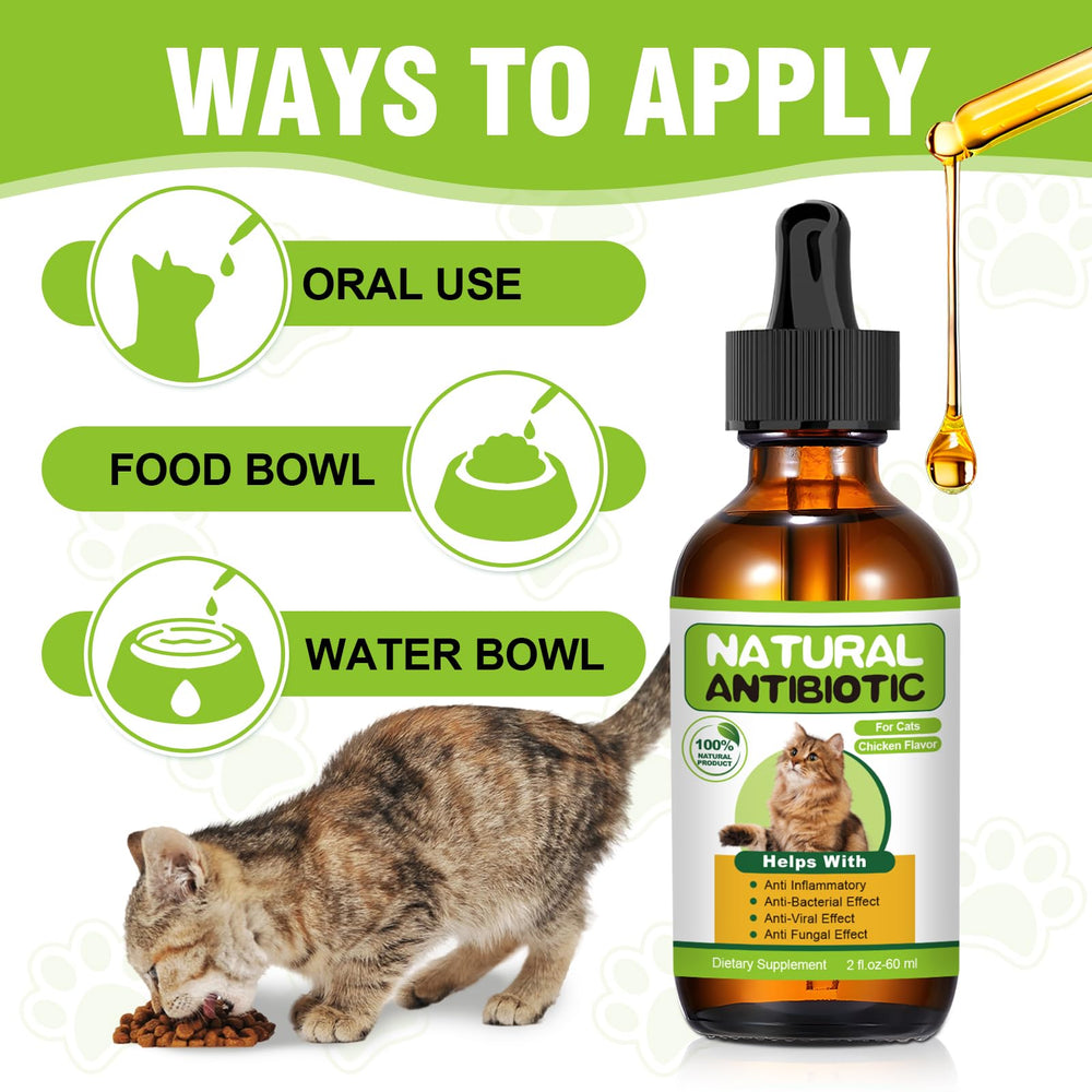 RUAKPL antibiotiques naturels pour chats, saveur poulet, apprécié par les chats.