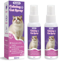 RUAKPL Spray calmant pour chats, flacon 60 ml, pour trajets plus sereins.