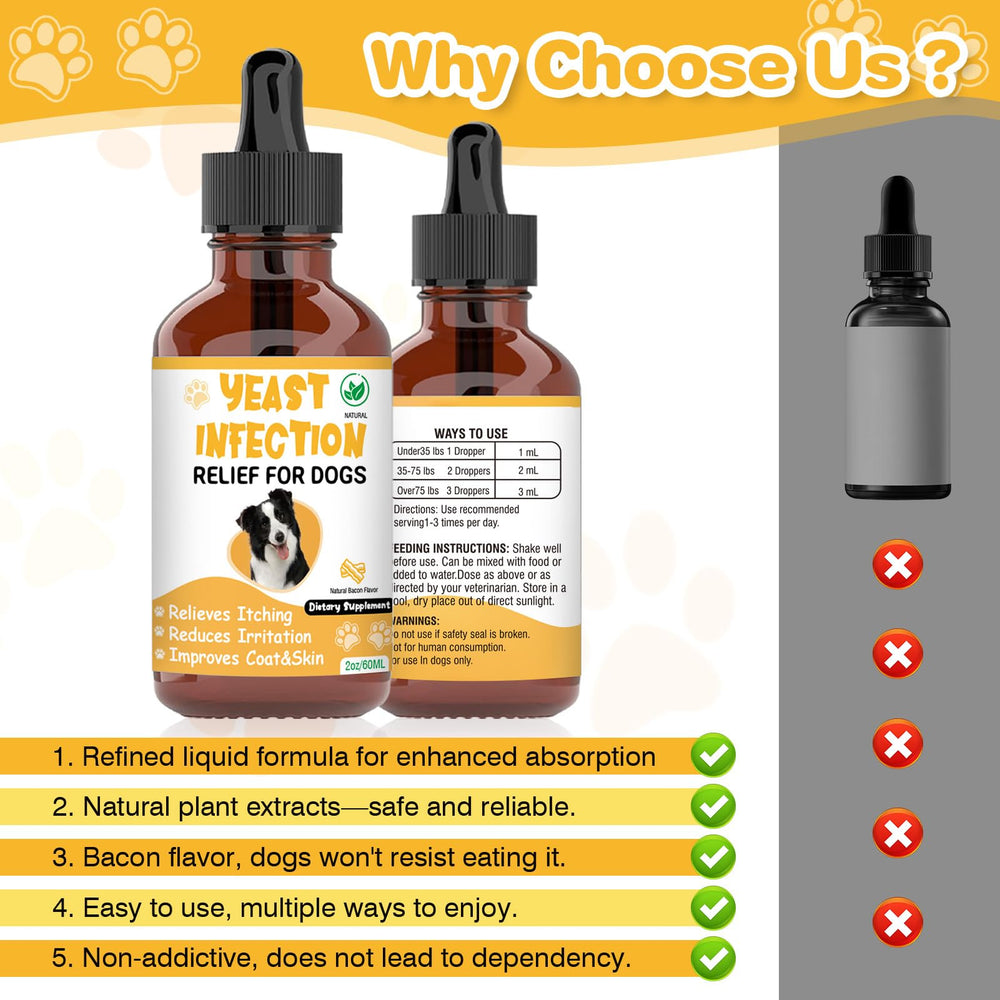 RUAKPL Traitement levure chien – Saveur bacon pour favoriser l’acceptation.
