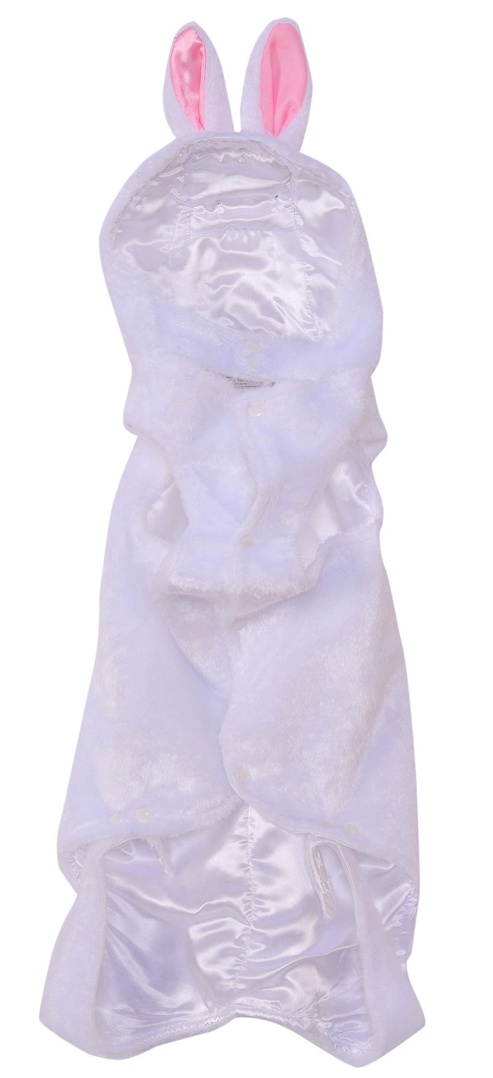 Costume Rubies Lapin avec queue peluche, détail charmant.