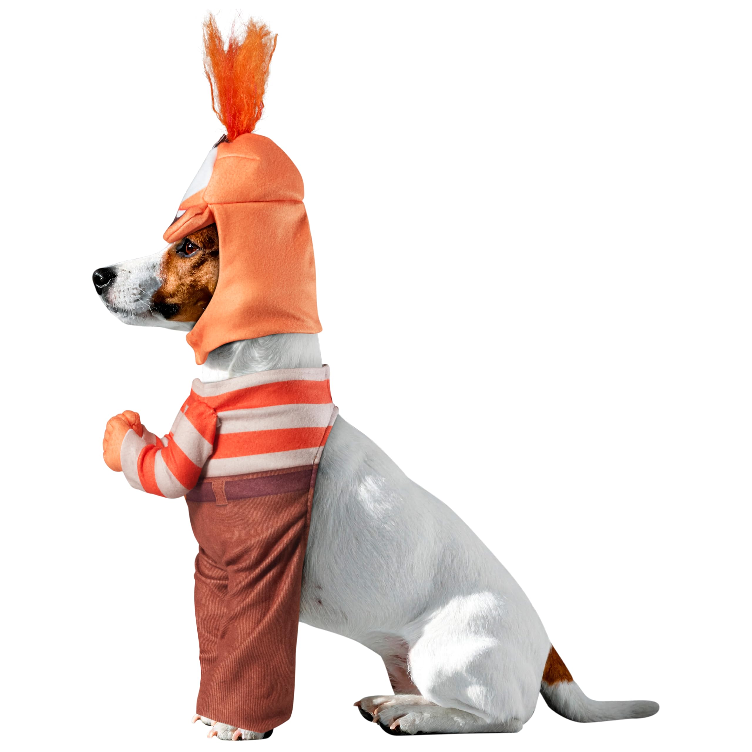 Tête du costume Inside Out avec expressions anxieuses