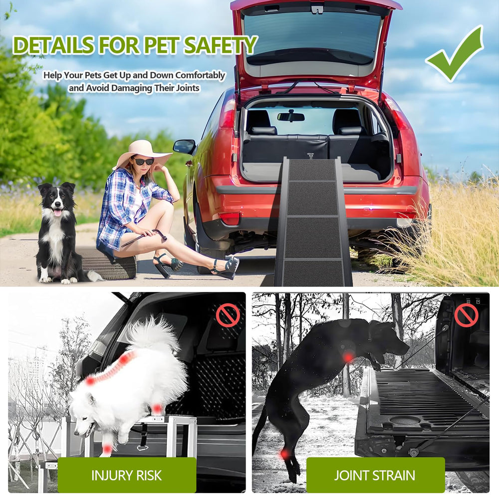 RUBLELITIE rampe chien vehicules-multi convient pour voitures, VUS et camionnettes.