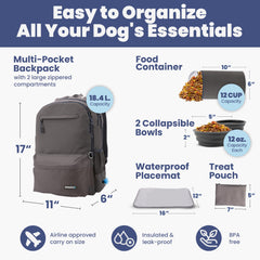 Rubyloo bols sans BPA répliables, faciles à ranger et nettoyer.
