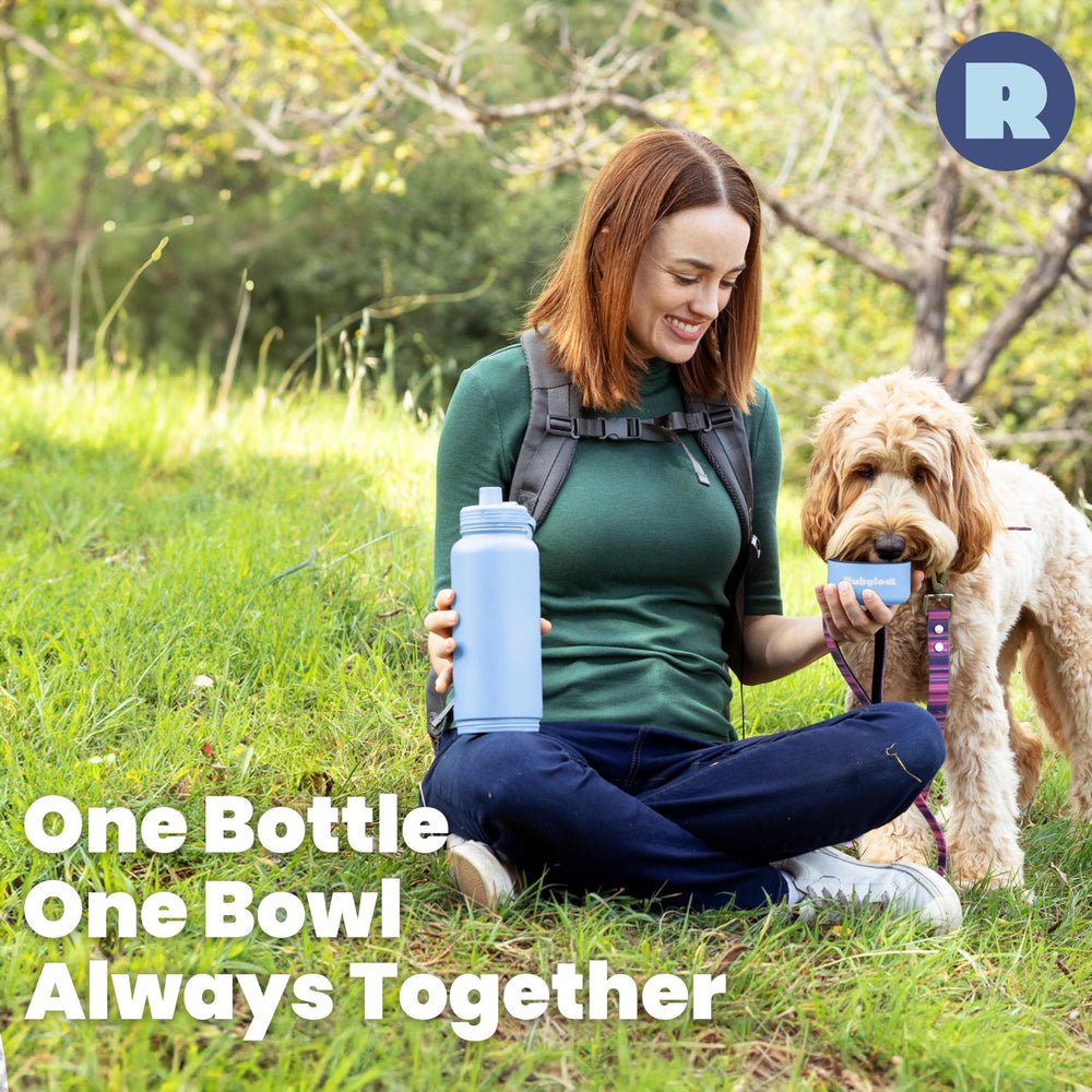 Rubyloo bouteille eau chien outdoor, idéale pour randonnées