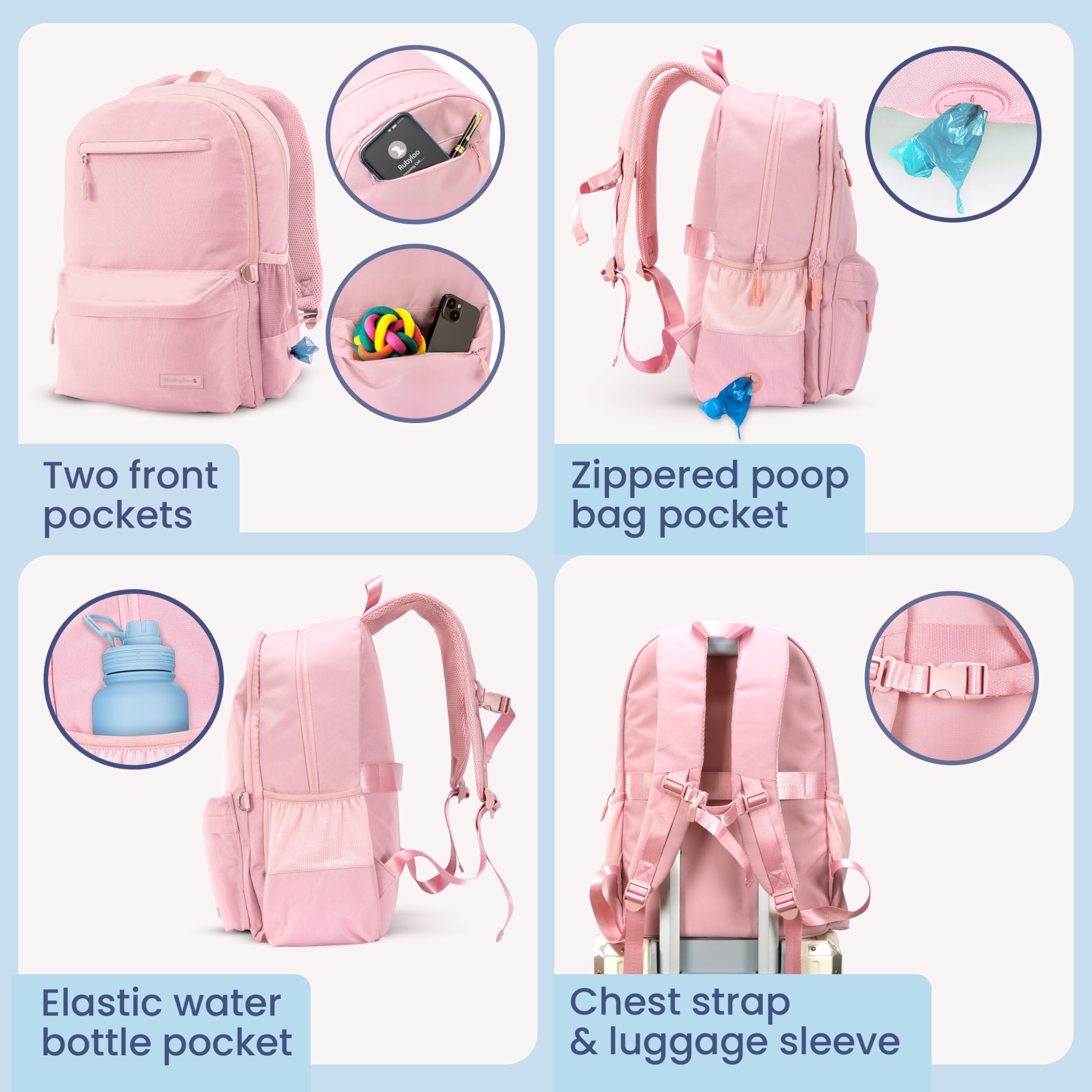 Rubyloo poches-friandises-avec-fermeture : snacks accessibles rapidement.