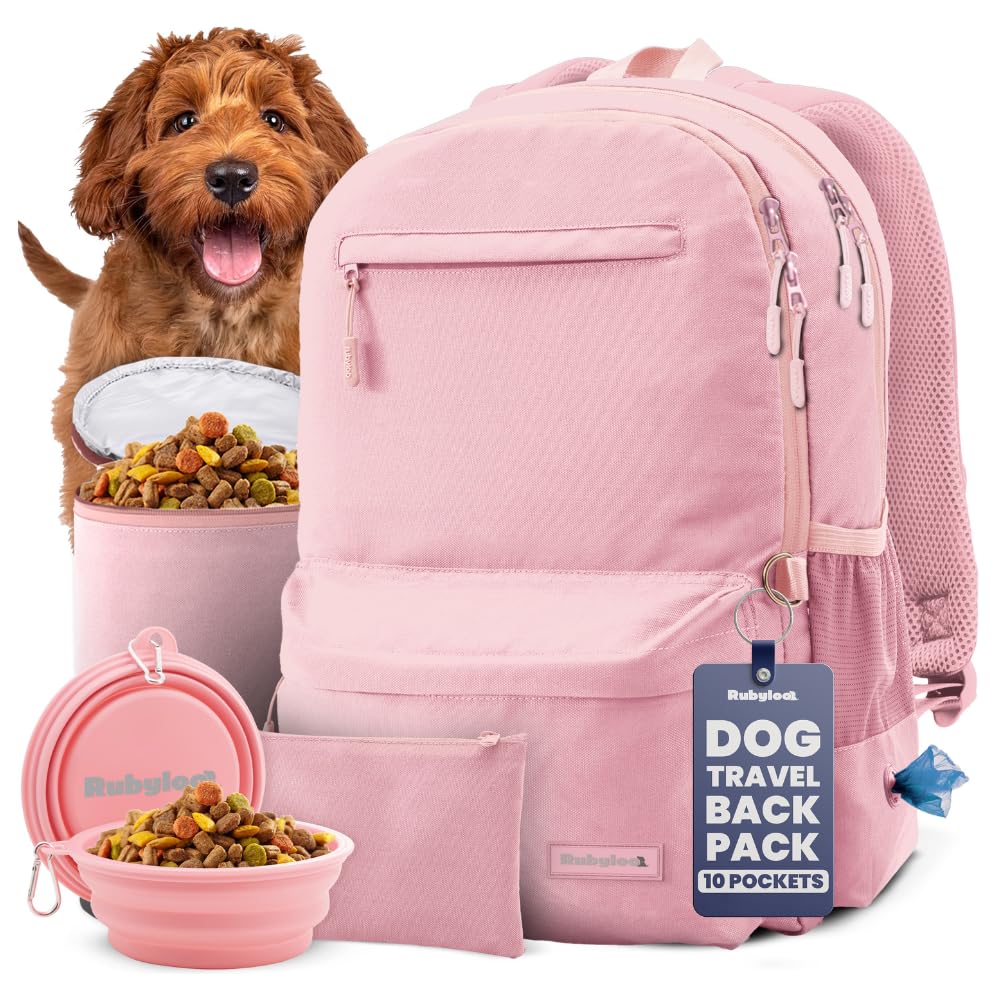 Rubyloo sac-voyage-chien-bols-pliables : repas pratique en déplacement.