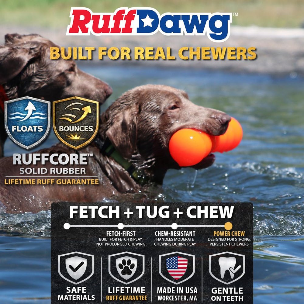 Ruff Dawg Big Dawg haltere-ricochet favorise la poursuite et le rapport.