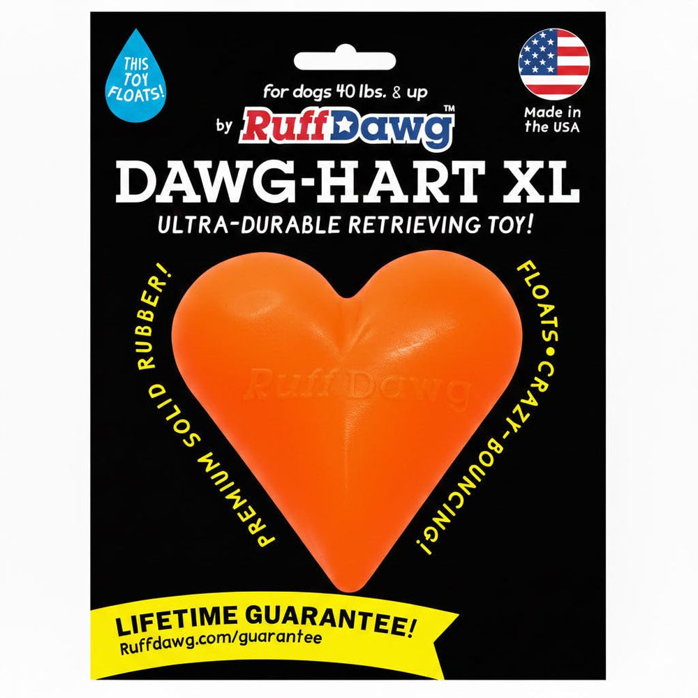 Couleurs néon Ruff Dawg-Hart XL améliorent la visibilité en extérieur.