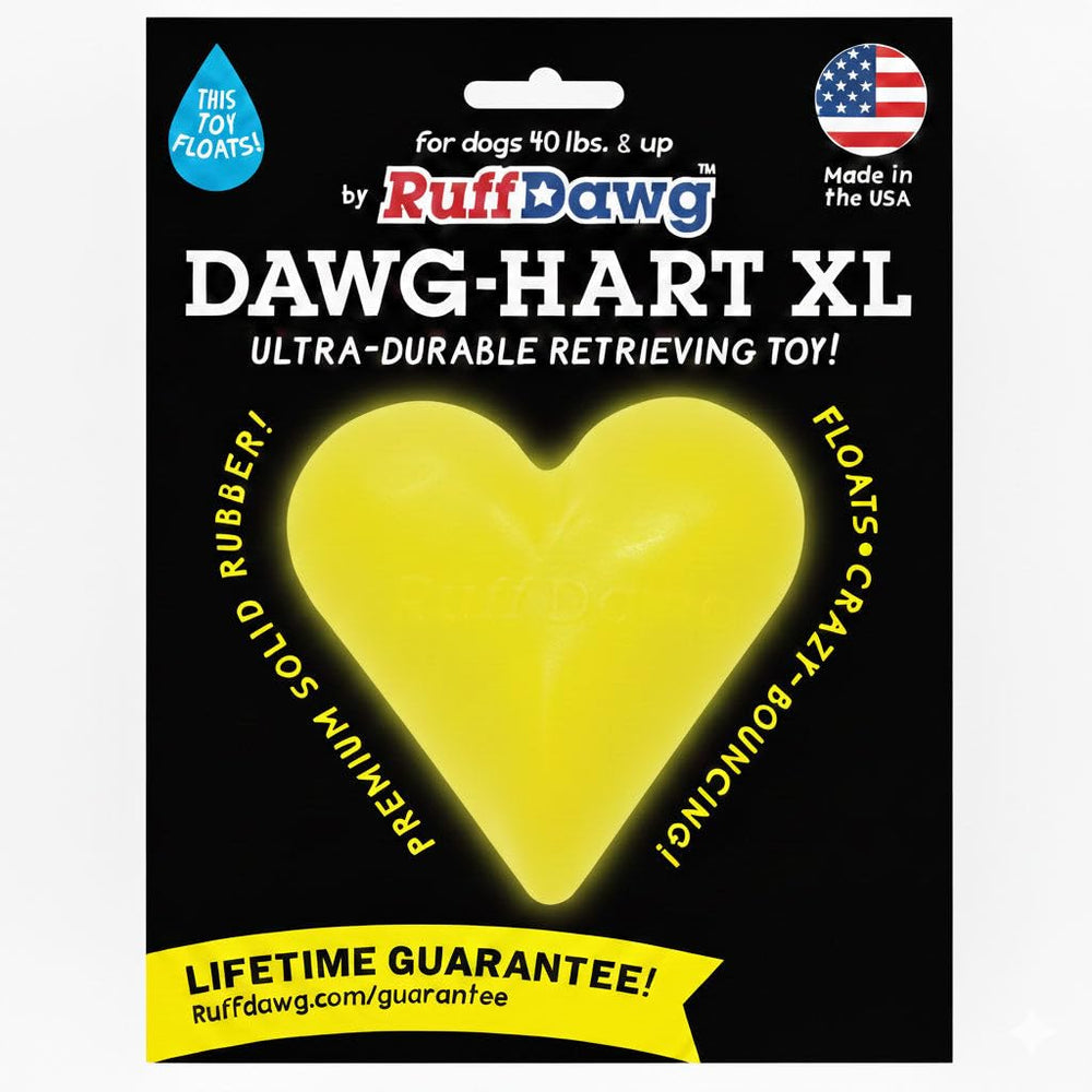 Texture robuste Ruff Dawg-Hart XL pour des mâchoires actives et sûres.
