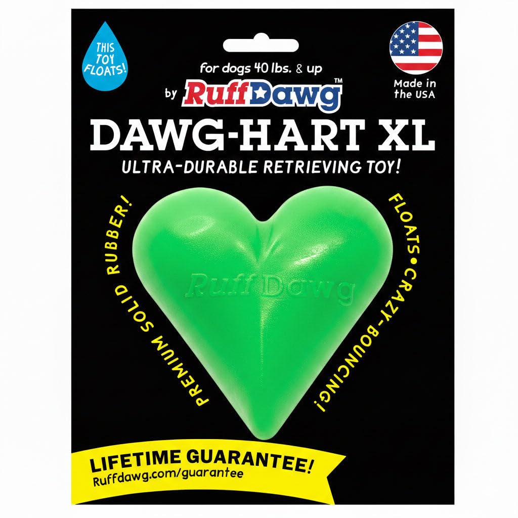 Jouet qui rebondit, Ruff Dawg-Hart XL stimule l’interaction.