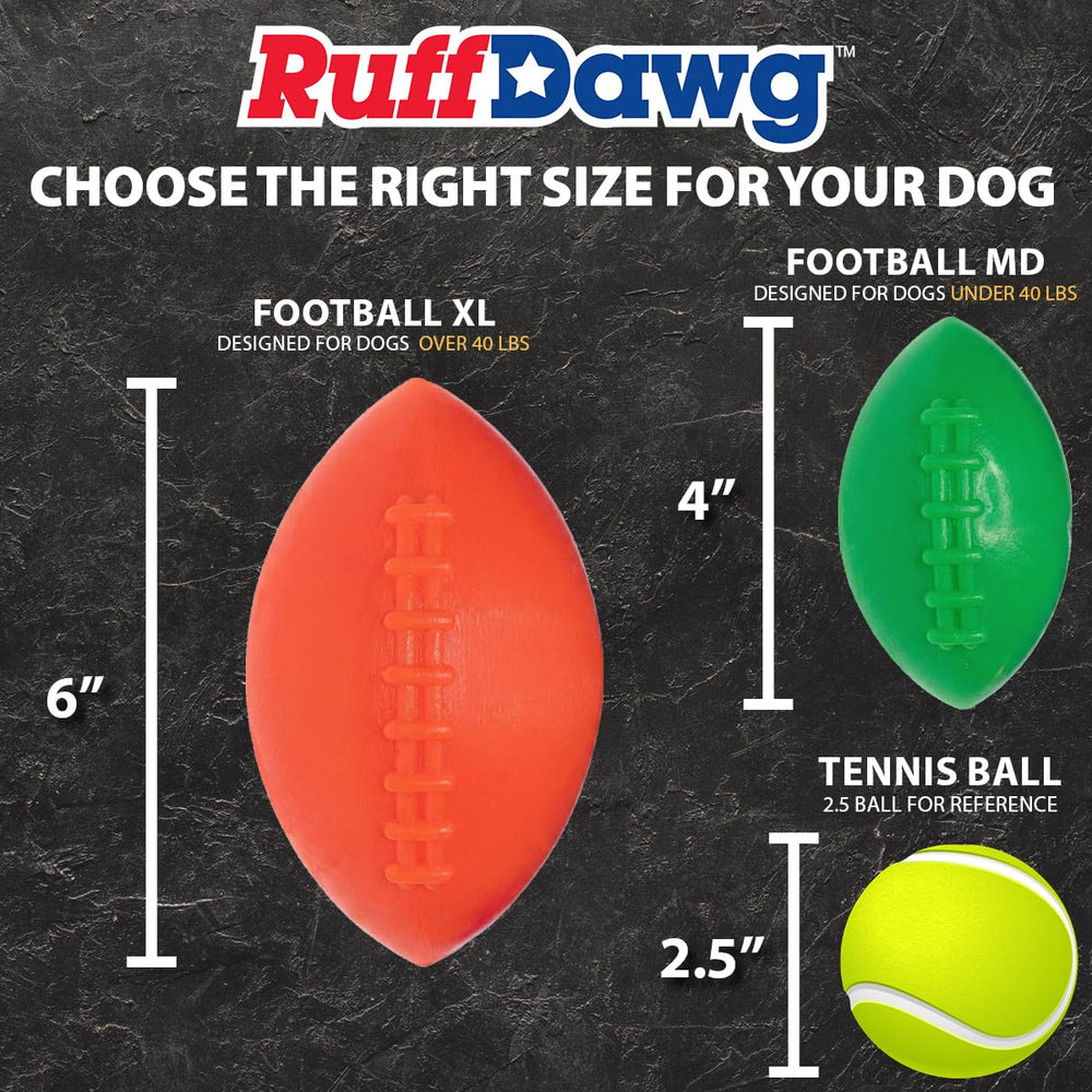 Ruff Dawg Football XL – visibilite-haute: repérable rapidement même au loin.