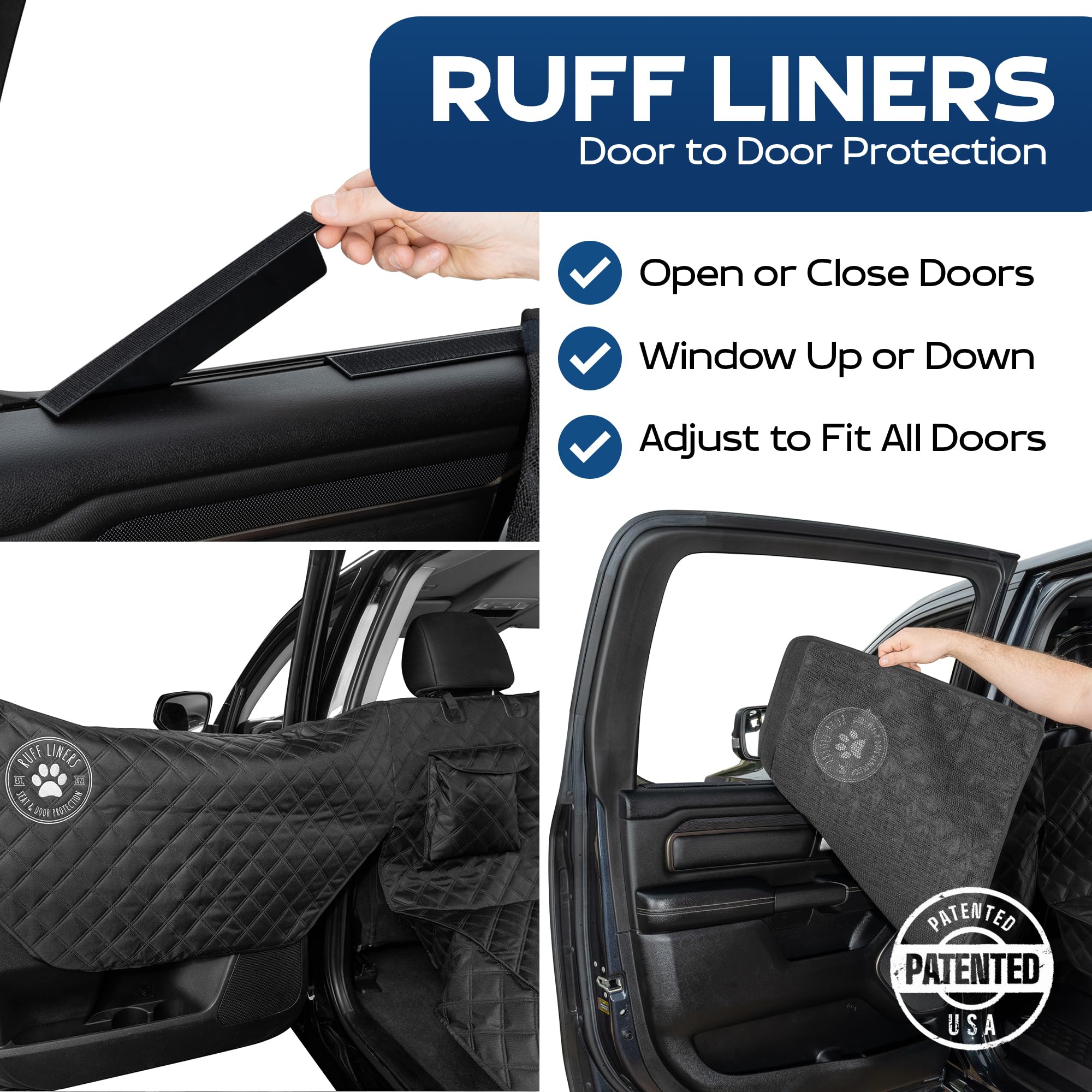 Ruff Liners XL tissu étanche protège l’intérieur des éclaboussures.