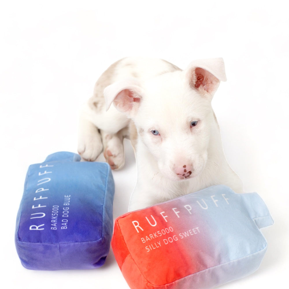 Jouet Ruff Puff dimensions 8x4x2 pouces pour une prise facile.