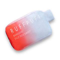 Jouet Ruff Puff pour chien en peluche avec cri, divertissant et durable.