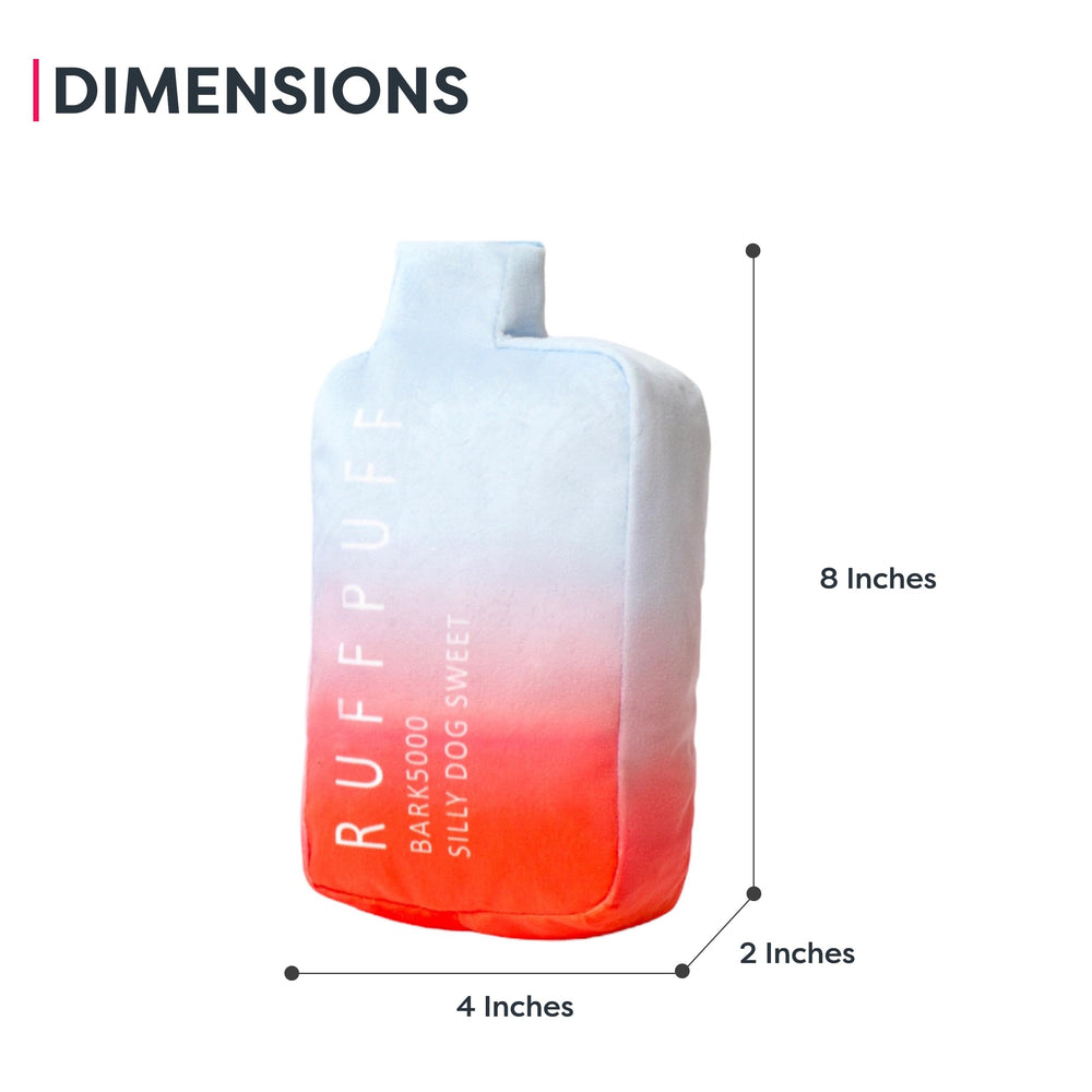 Jouet Ruff Puff affichant une silhouette compacte pour les jeux mobiles.