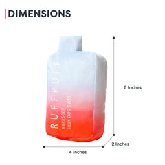 Jouet Ruff Puff affichant une silhouette compacte pour les jeux mobiles.