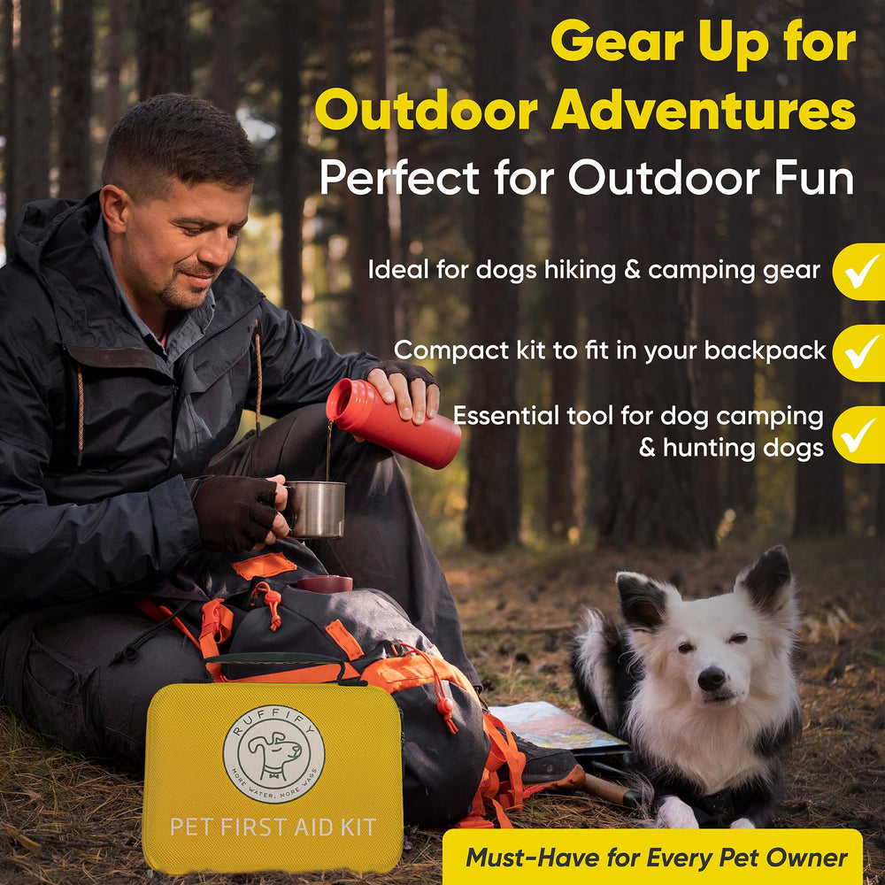 Kit Ruffify adapté aux randonnées et camping avec chiens.