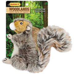 Ruffin' It Écureuil peluche forêt petit — idéal pour jeux en plein air avec votre chien