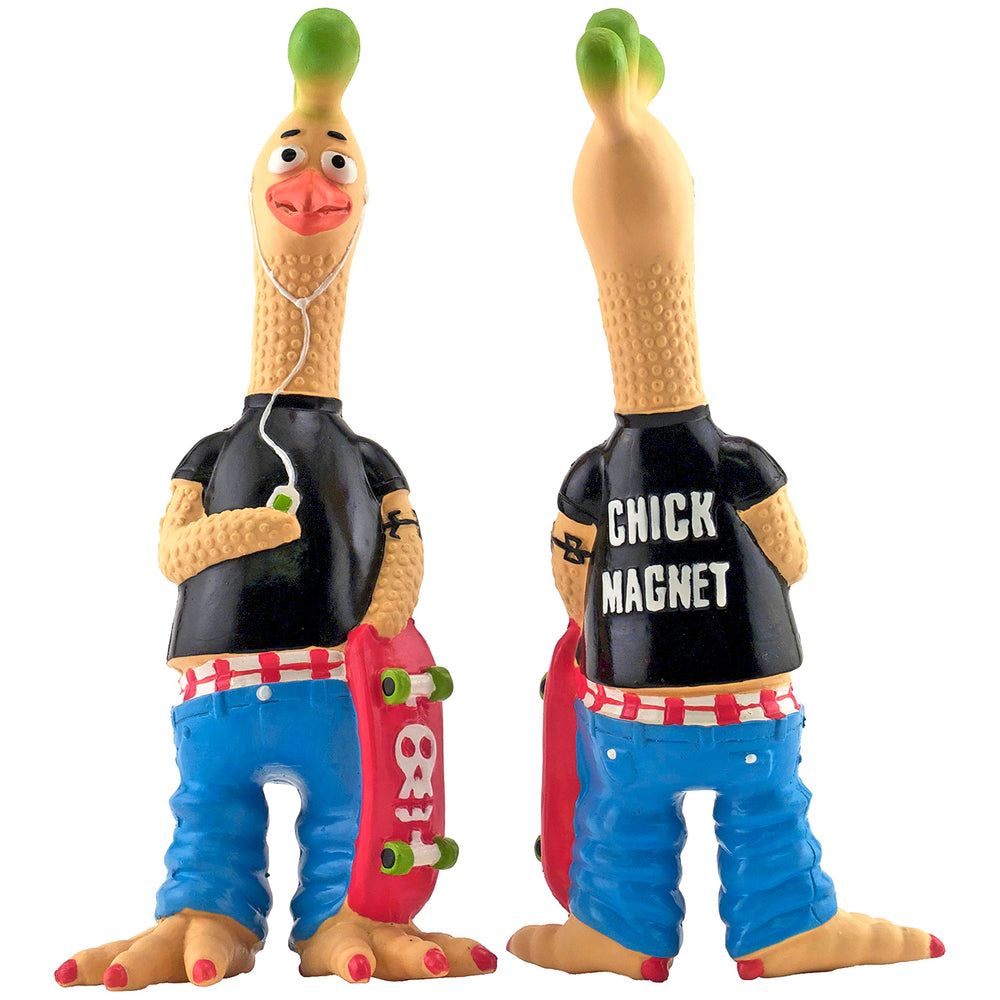 Ruffin' It Tony Mohawk, vue sur le jeu tir et traction avec le poulet-latex.