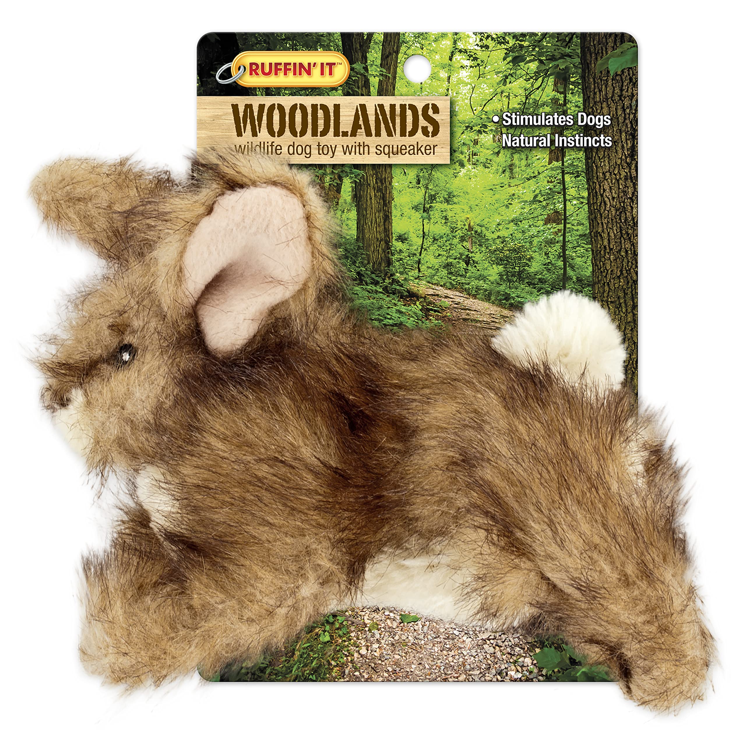 RUFFIN' IT lapin en peluche Woodlands, jouet pour chiens, compagnon de jeu