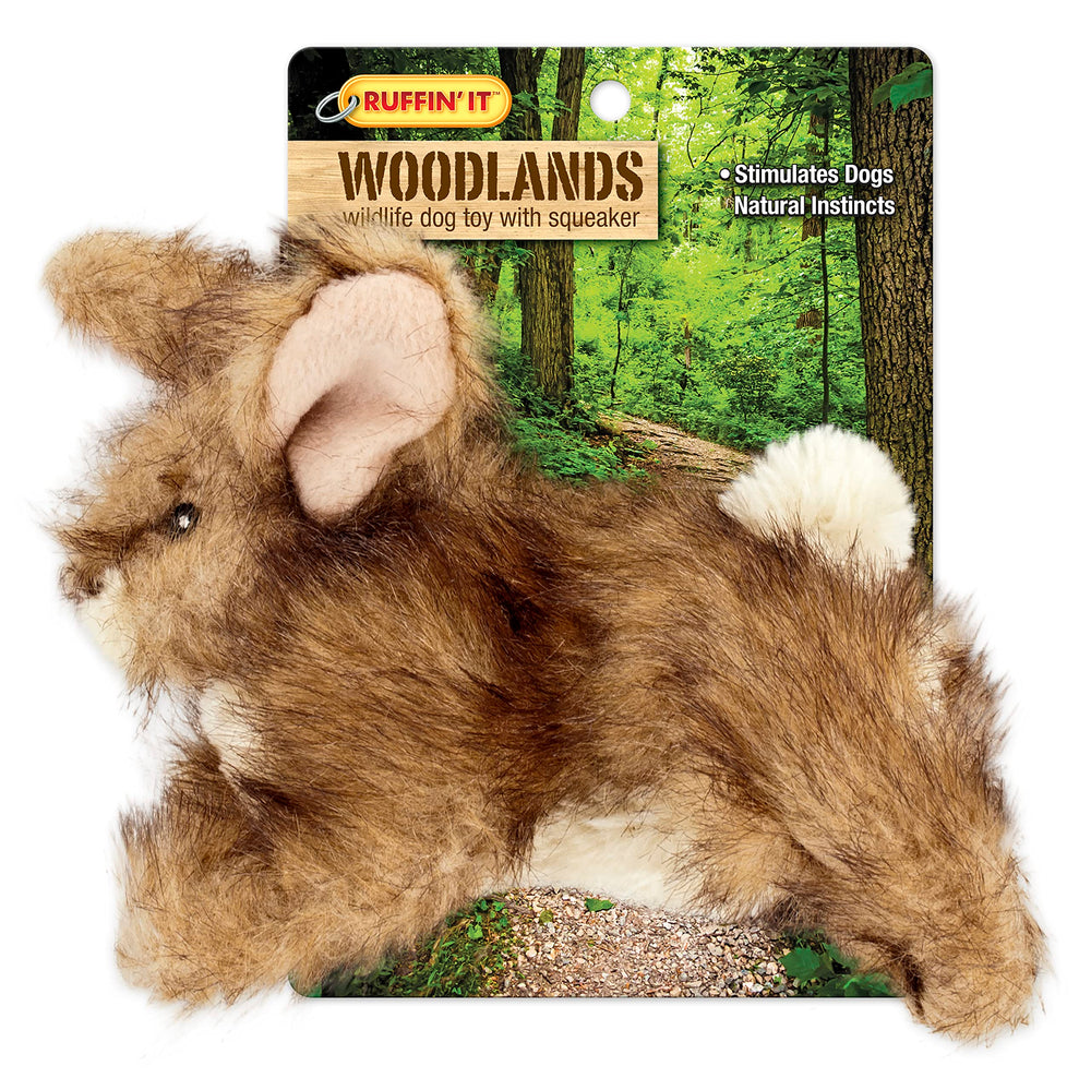 RUFFIN' IT lapin en peluche Woodlands, jouet pour chiens, compagnon de jeu