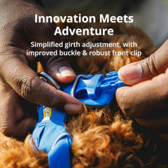 Harnais Ruffwear Front Range à quatre points de réglage pour un ajustement personnalisé.