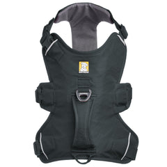 Harnais Ruffwear Web Master réglage à quatre points pour un ajustement sûr.