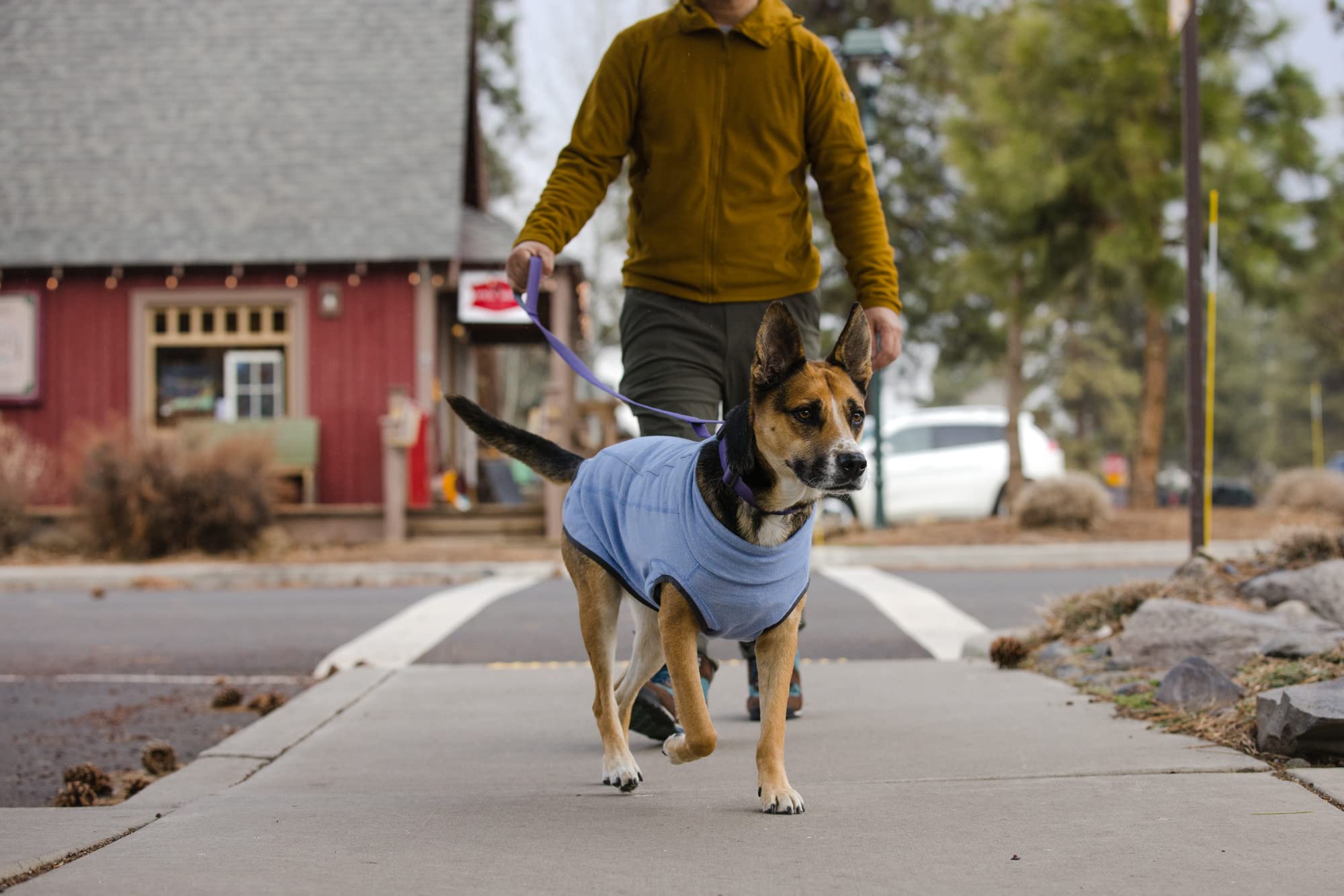 Ruffwear Hemp Hound Pull, manches ouvertes pour liberté de mouvement.