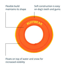 Ruffwear Hydro Plane, frisbee taille moyenne en action