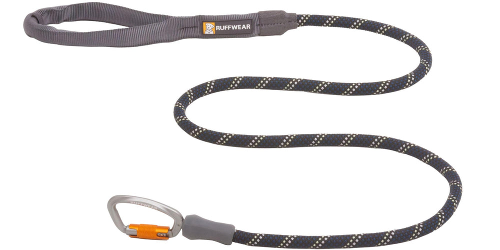 Ruffwear Knot‑a‑Leash avec mousqueton autoverrouillant pour connexion sécurisée.