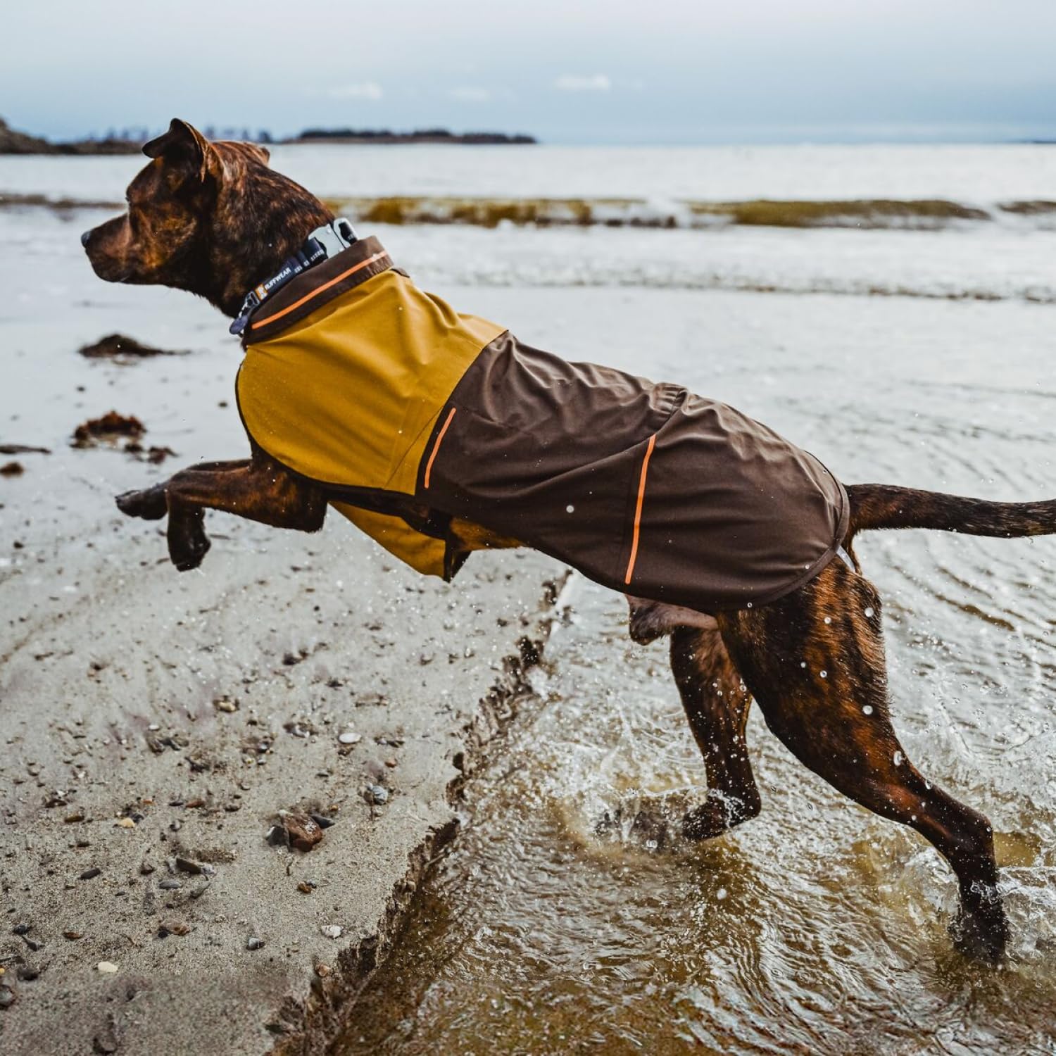 Ouverture pour laisse arrière Ruffwear Sun Shower sans compromettre la couverture