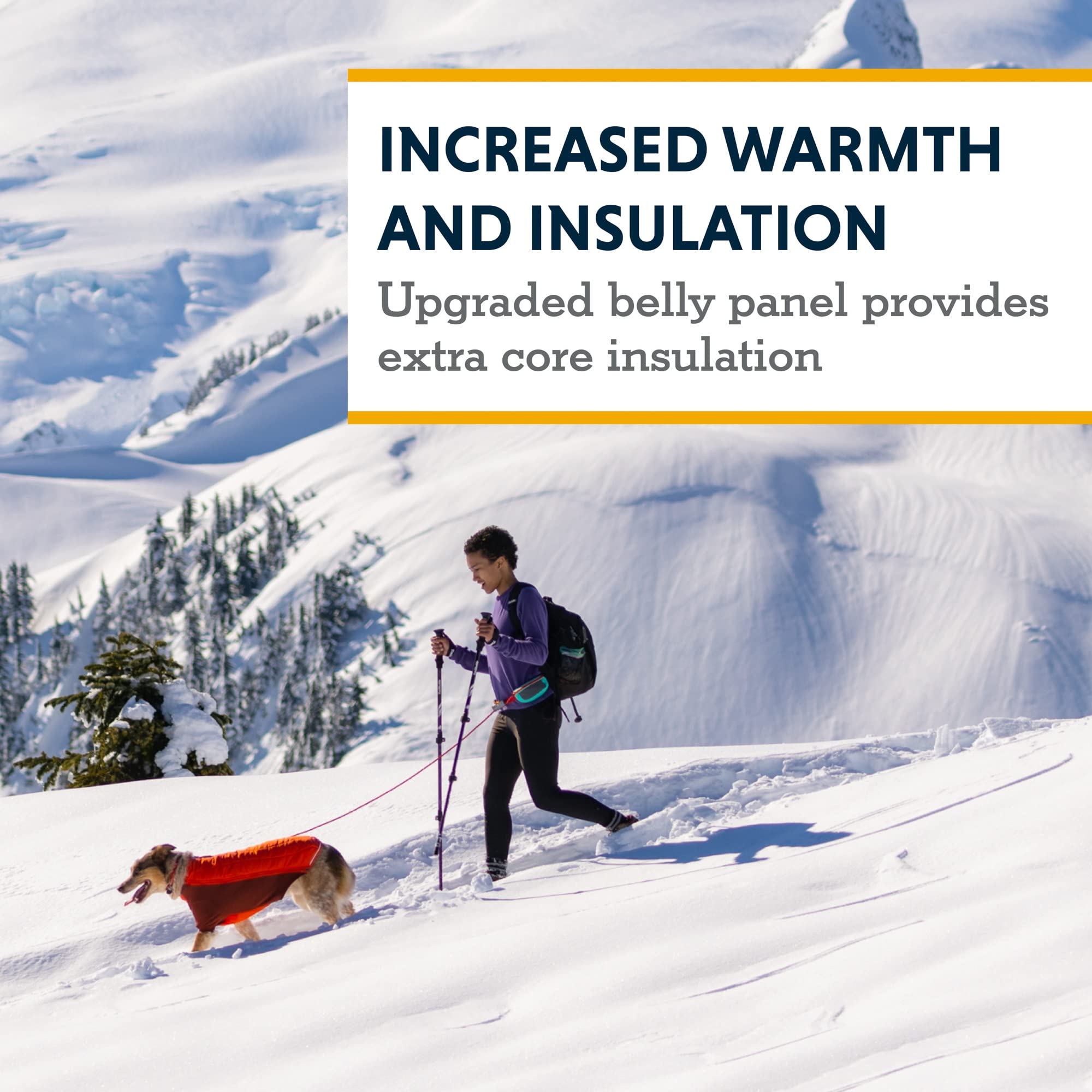 Ruffwear Powder Hound manche storm, liberté de mouvement même par temps venteux