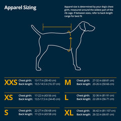 Ruffwear Powder Hound — vue arrière, coupe qui reste en place pendant l'effort.