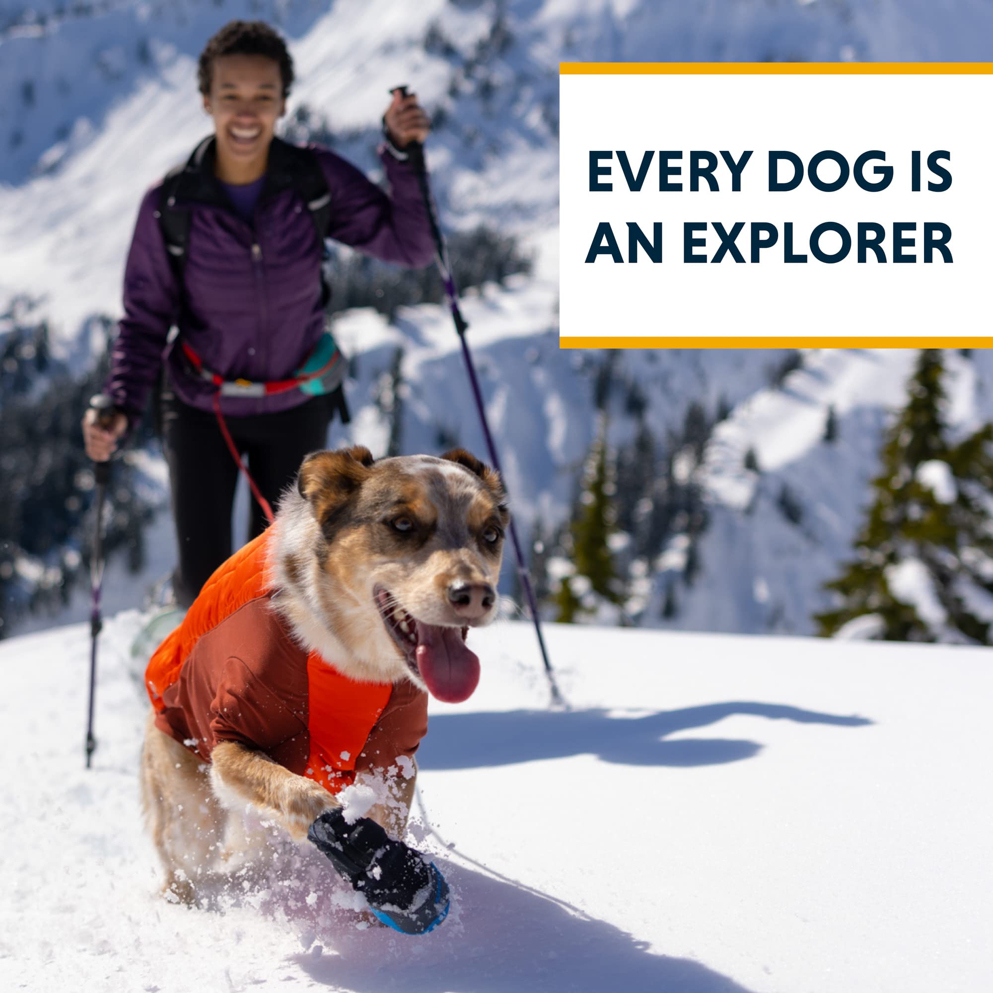 Ruffwear Powder Hound — isolation et confort visibles sur l'image de détail.
