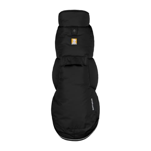 Ruffwear Quinzee, manteau d'hiver pour chien, vue arrière, isolation efficace contre le froid.