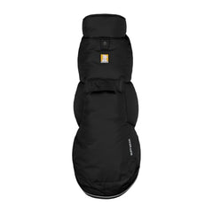 Ruffwear Quinzee, manteau d'hiver pour chien, vue arrière, isolation efficace contre le froid.
