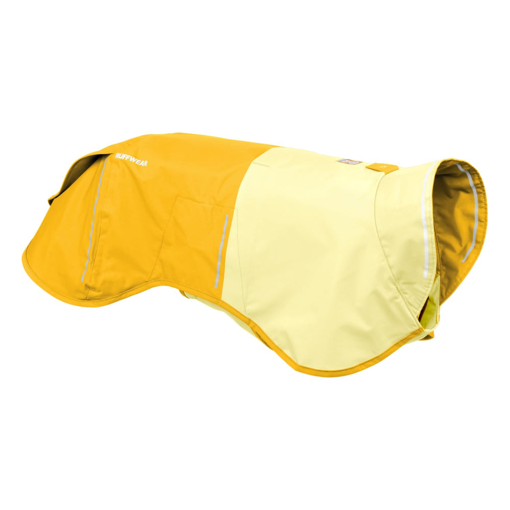 Ruffwear Sun Shower manteau chien imperméable jaune minéral vue d ensemble et protection