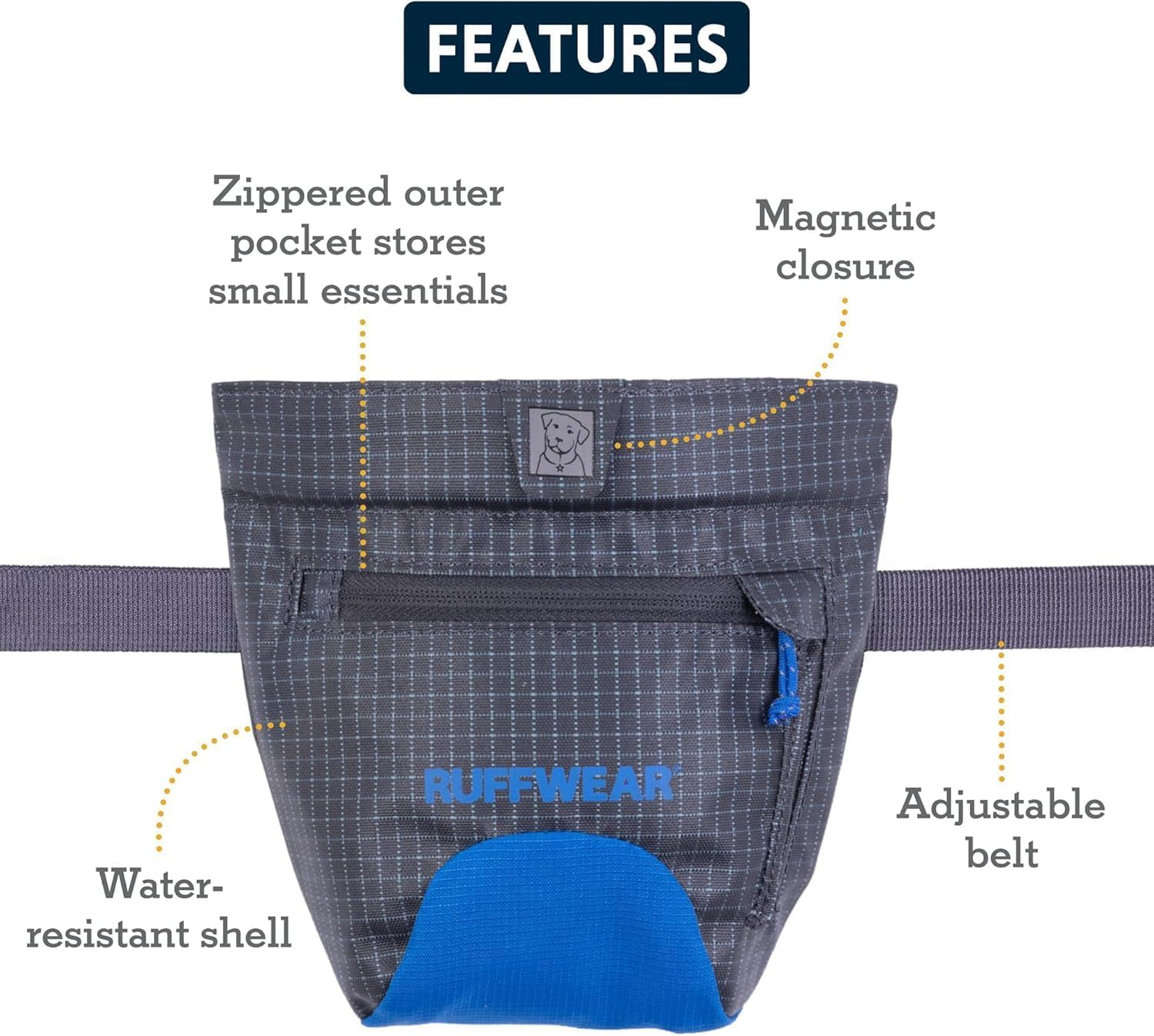 Doublure alimentaire étanche Ruffwear Treat Trader préservant la fraîcheur des friandises