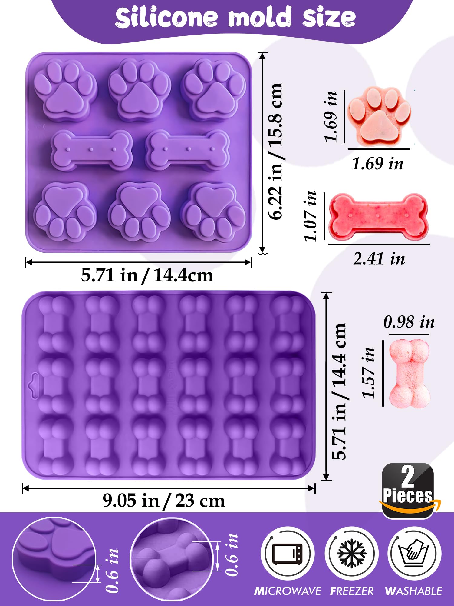 Emporte-pièces RugvomWM chien-ronds pour formes simples et rapides