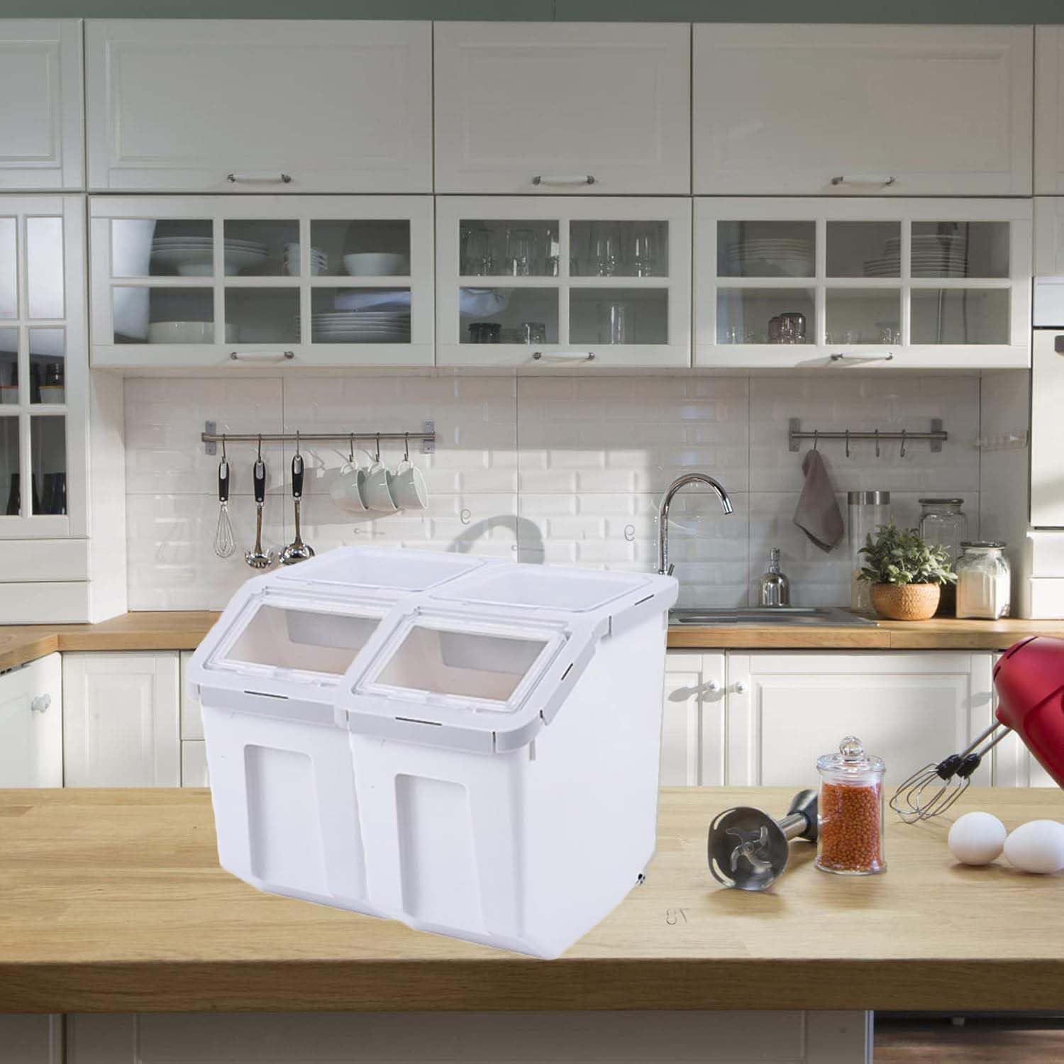 RUIAN Conteneur nourriture chien, design transparent pour vérifier le contenu.
