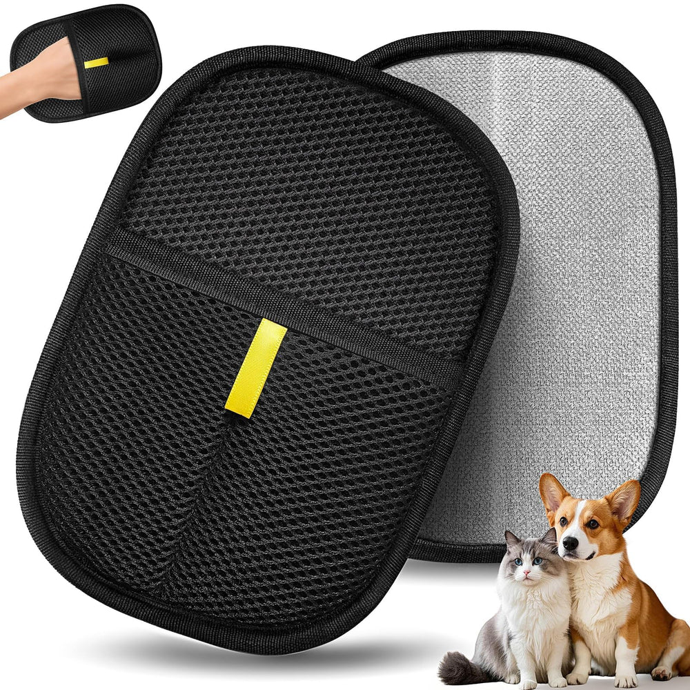 Gant anti-poils Ruistarhuan utilisé sur chiens et chats pour attirer les poils.