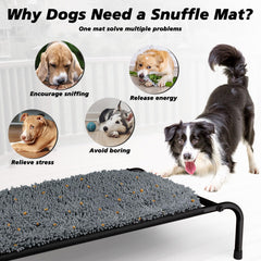 Rundik tapis-snuffle: stimulation olfactive et jeu interactif pour chien.