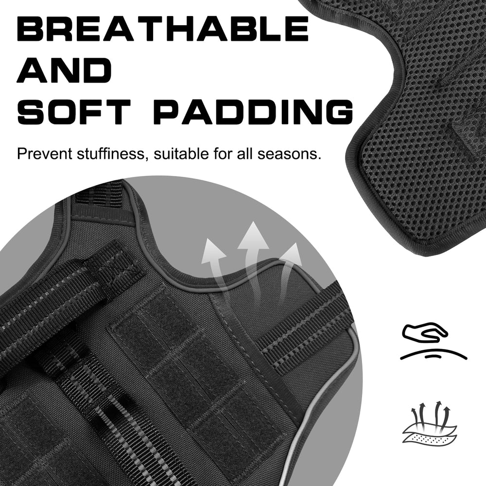 RunFido harnais chien grande taille — rembourrage mesh respirant pour le confort
