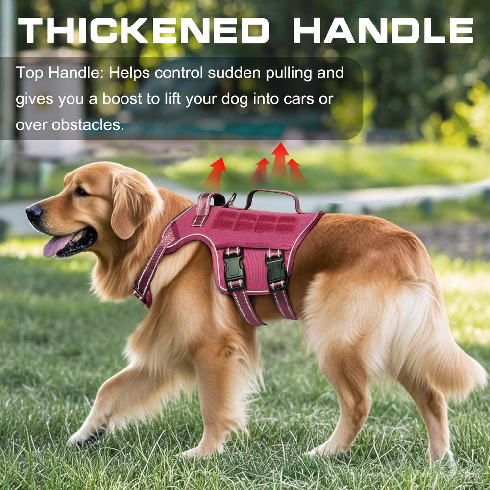 RunFido harnais tactique pour chien moyen — boucles rapides facilitant l'enfilage
