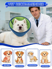 Runlight collier-cone chien repos jour et nuit sans gêne