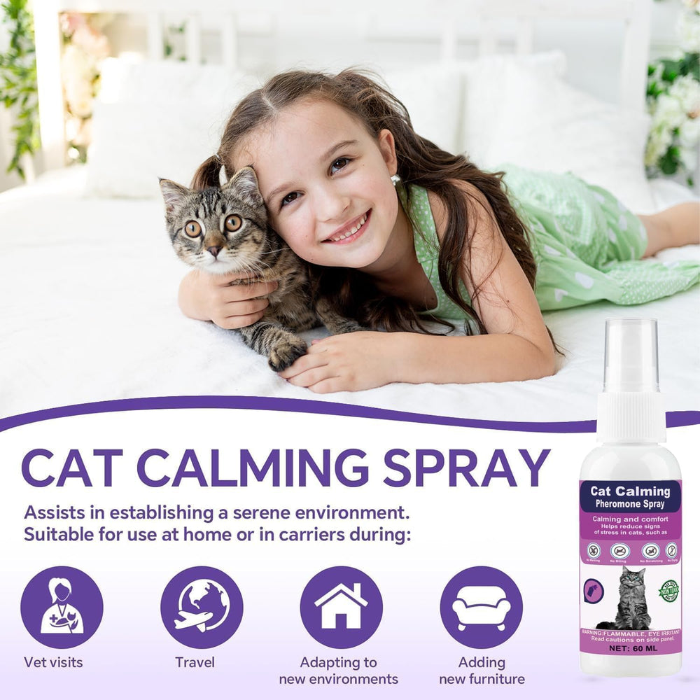 RUNMAT spray apaisant chat, phéromones, aide le calme lors des visites vétérinaires.