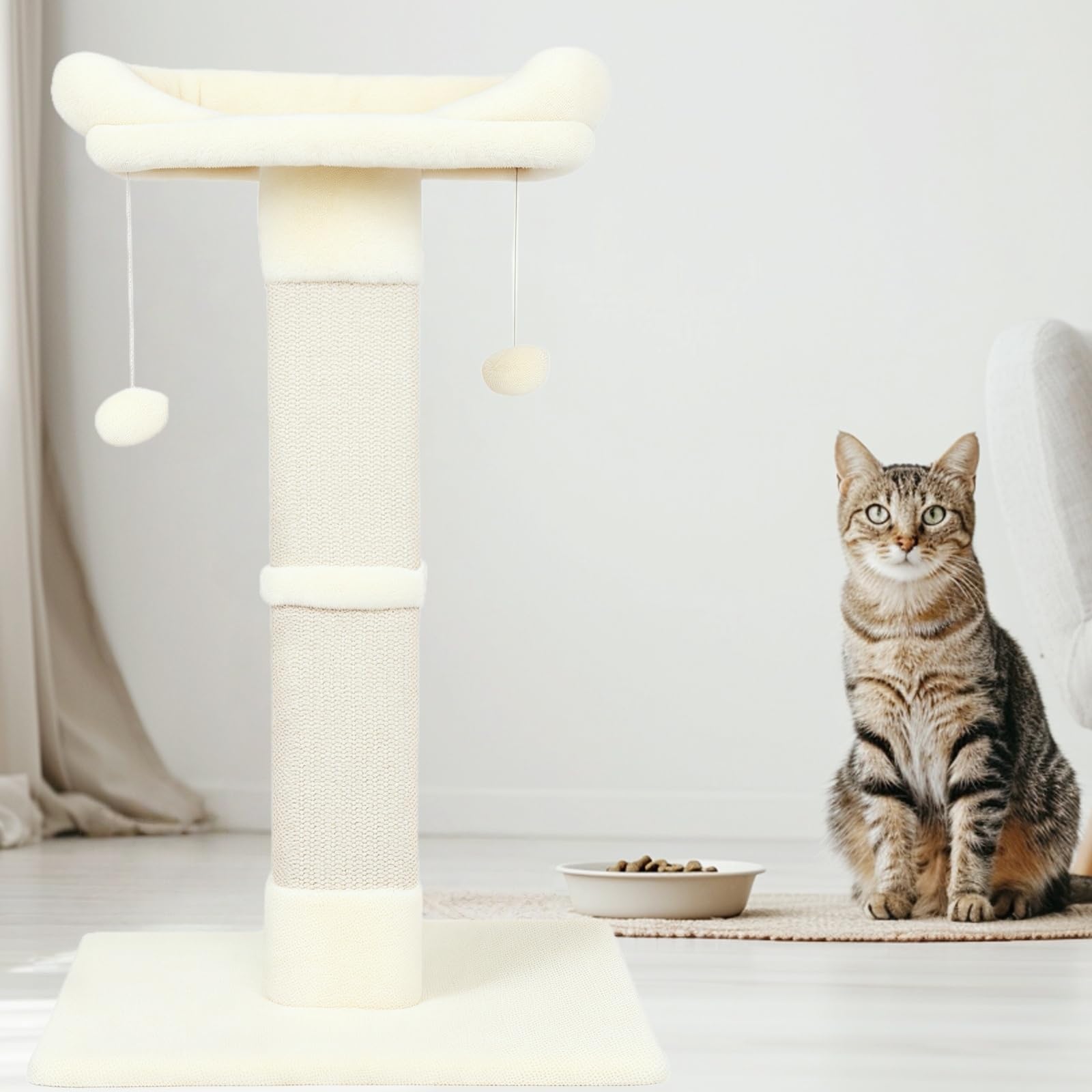 Runske détails en sisal favorisant le griffage naturel