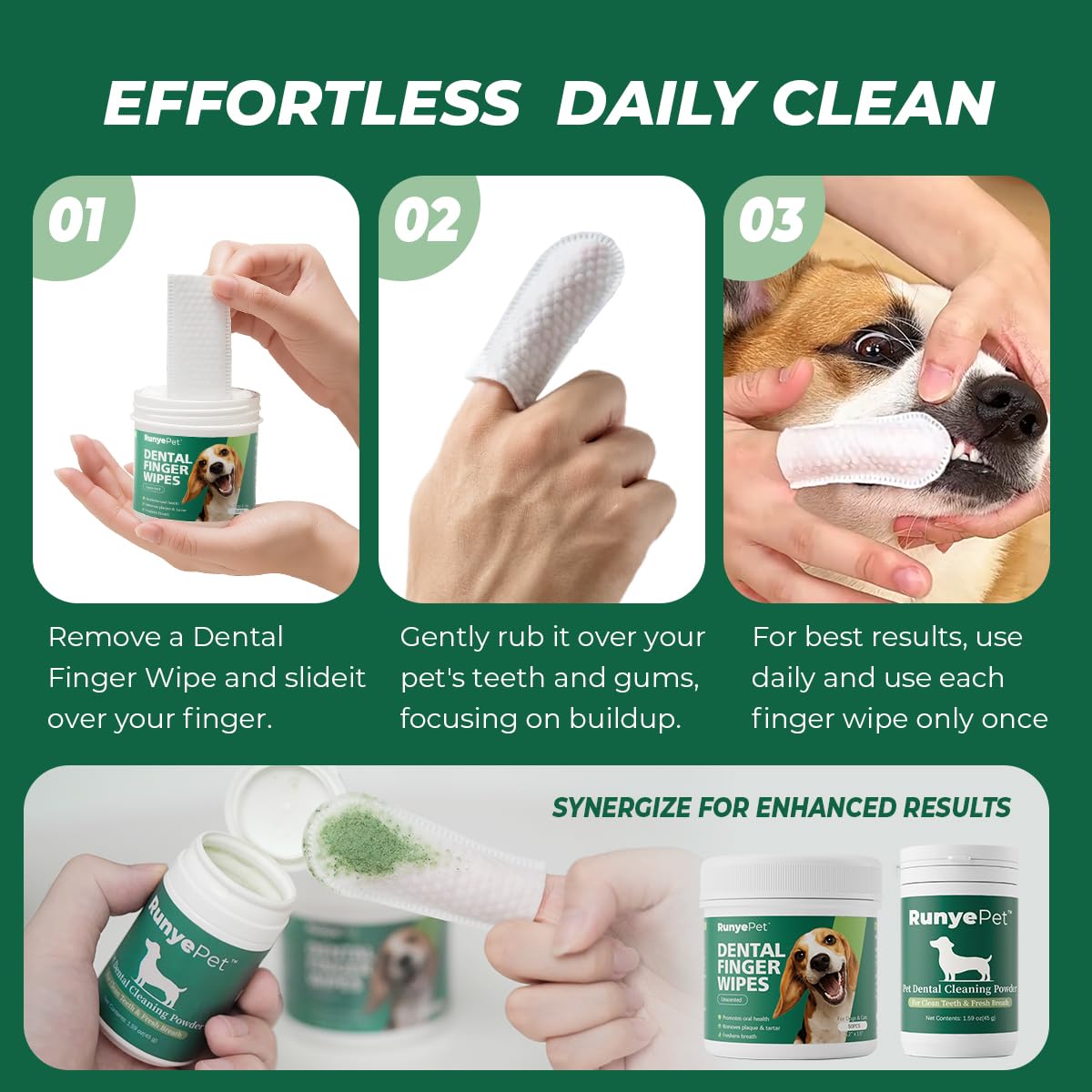 RunyePet probiotiques naturels : soutien potentiel d une haleine plus fraîche.
