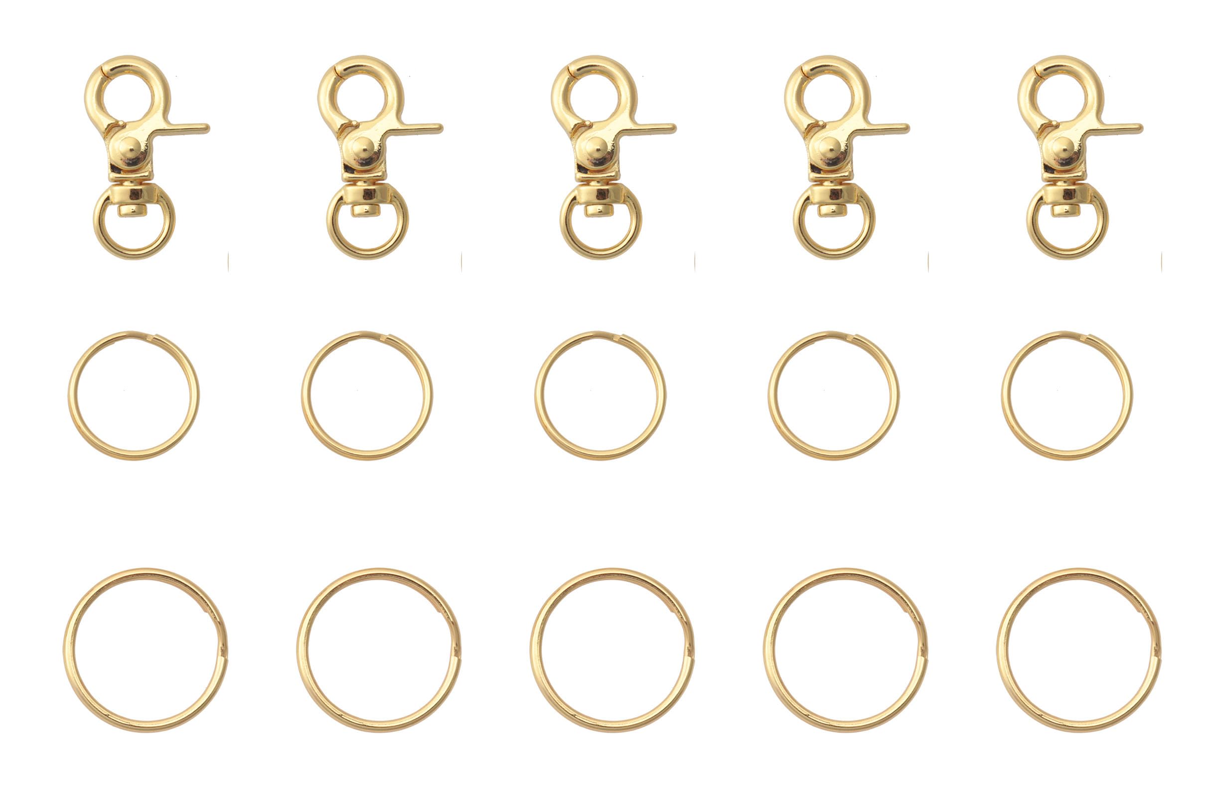 Clips d'étiquette Ruwado avec porte-clefs doré pour chien, sécurité renforcée.